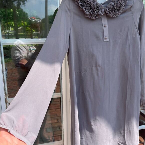 Urban Outfitters Quail Ruffle Trimmed Chiffon Dress NWT - Picture 5 of 13